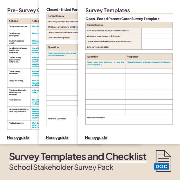 Parent and School Stakeholder Survey Pack