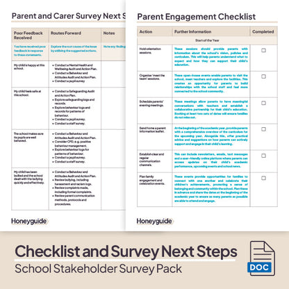 Parent and School Stakeholder Survey Pack