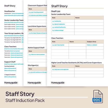 Staff Induction Pack