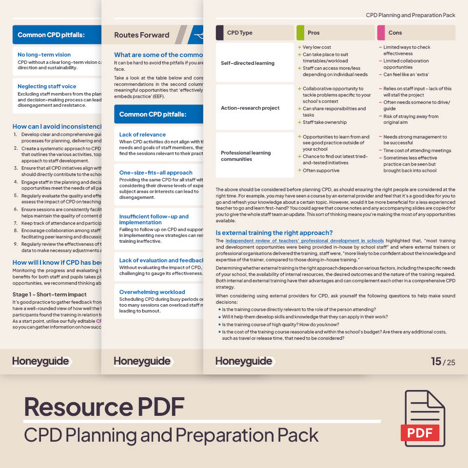 CPD Planning and Preparation Pack
