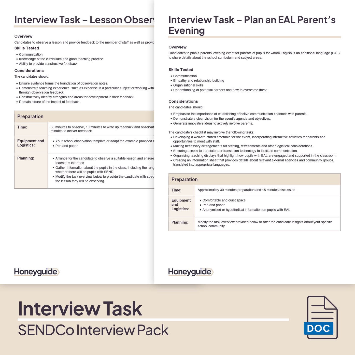 SENDCo Interview Pack