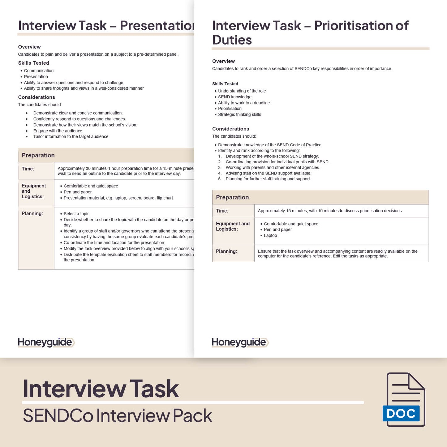 SENDCo Interview Pack