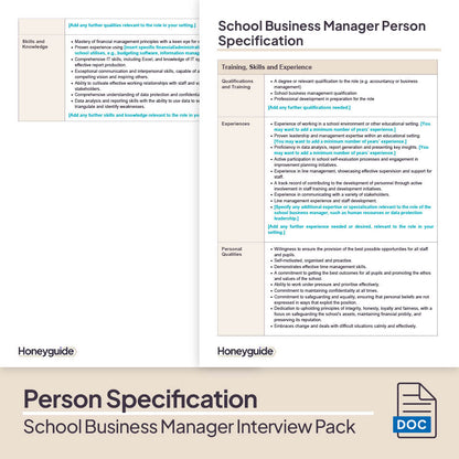 School Business Manager Interview Pack