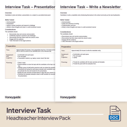Headteacher Interview Pack