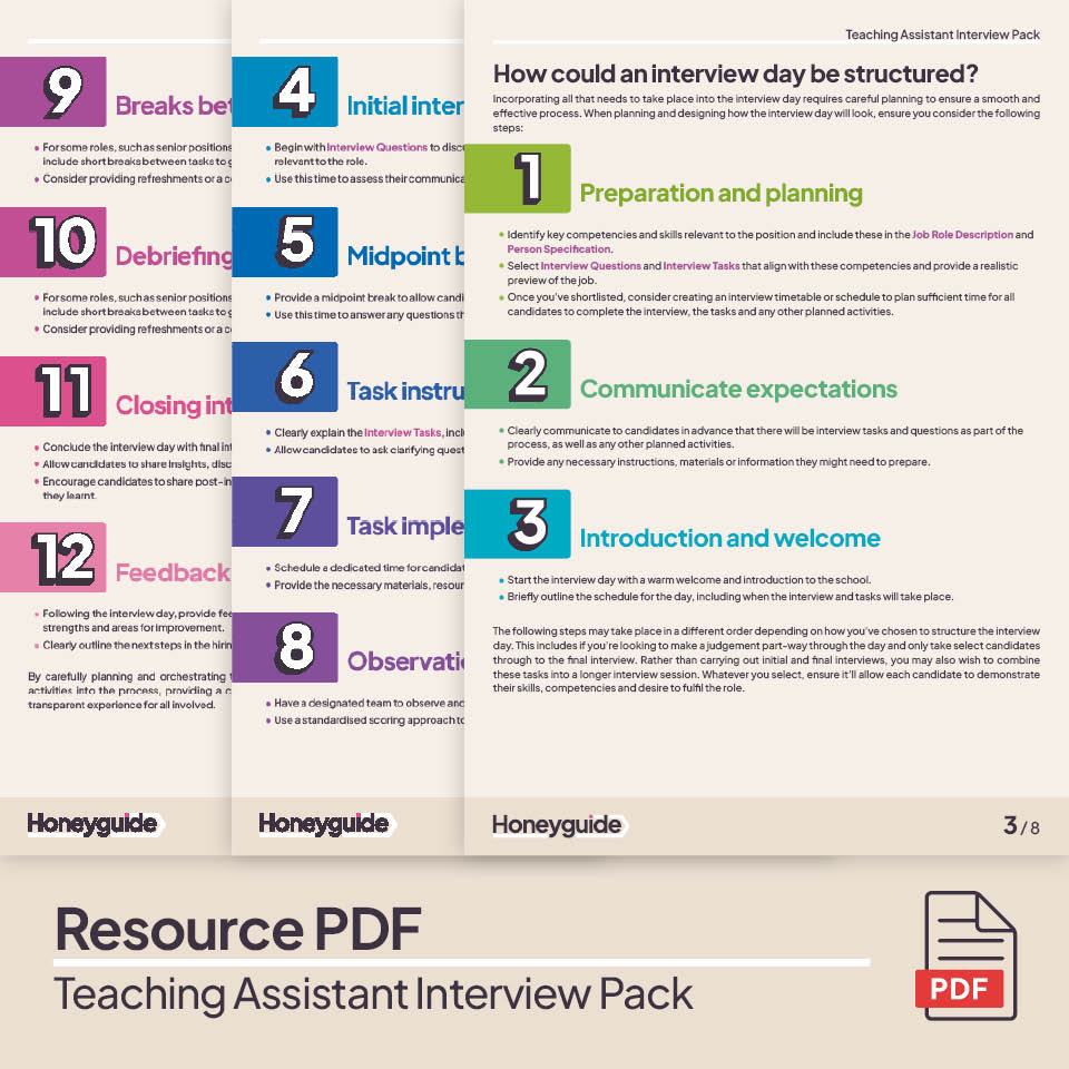 Teaching Assistant Interview Pack