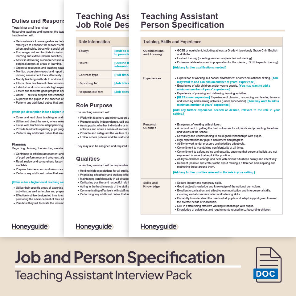 Teaching Assistant Interview Pack
