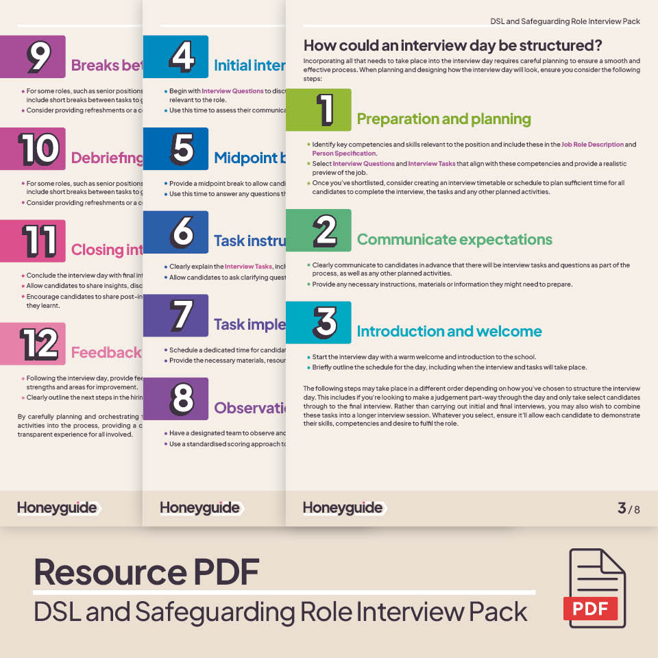 DSL and Safeguarding Role Interview Pack