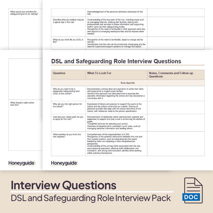 DSL and Safeguarding Role Interview Pack