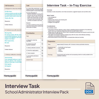 School Administrator Interview Pack