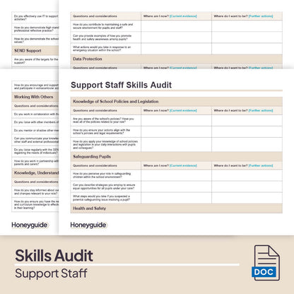 Support Staff Skills Audit Pack