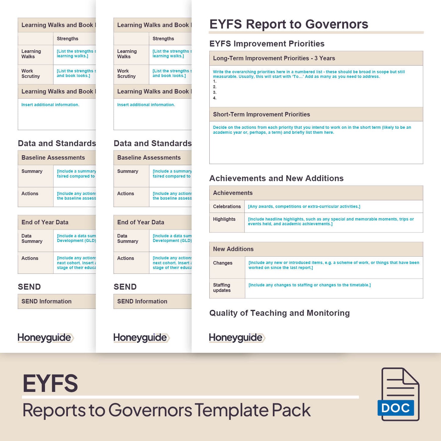 Reports to Governors Template Bundle