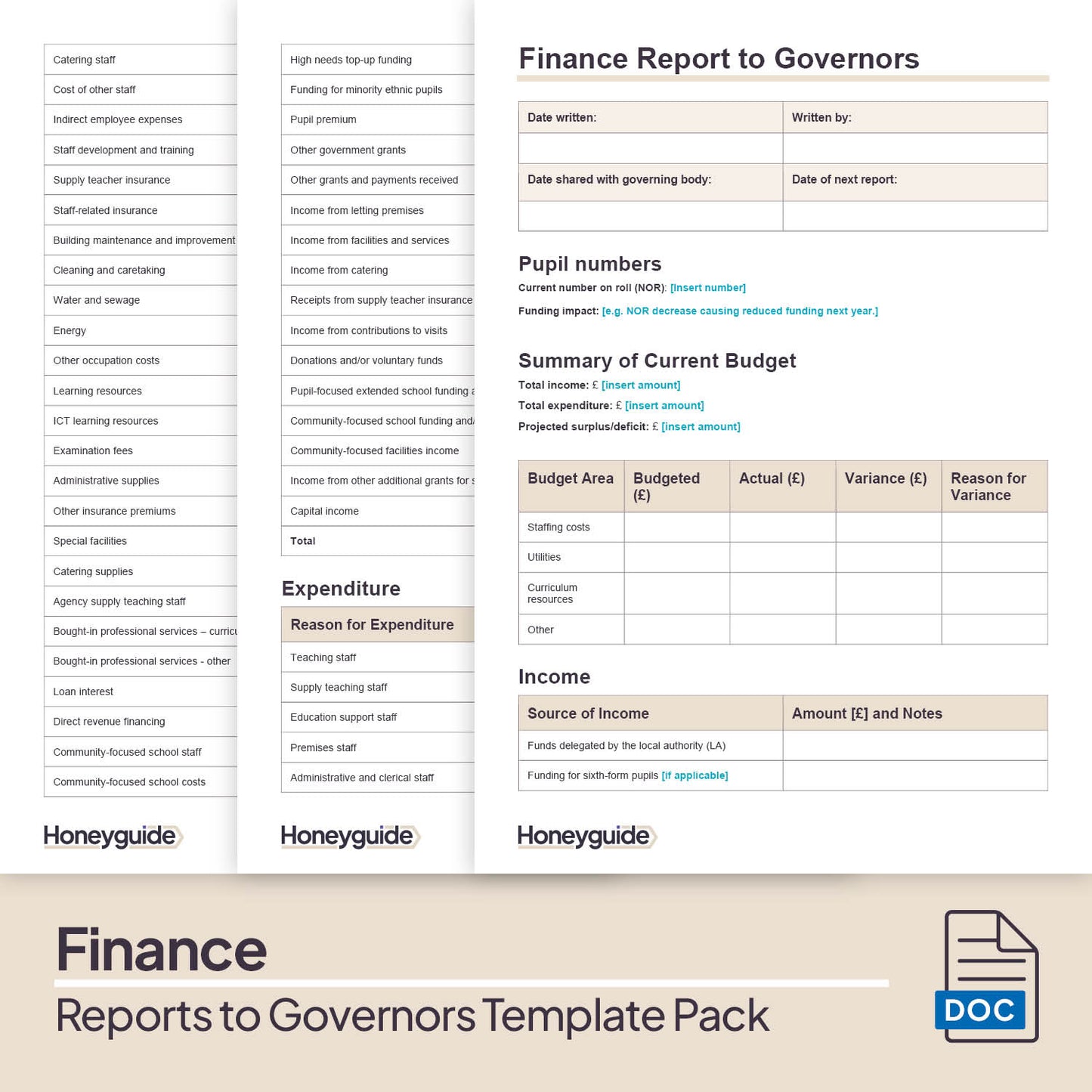 Reports to Governors Template Bundle