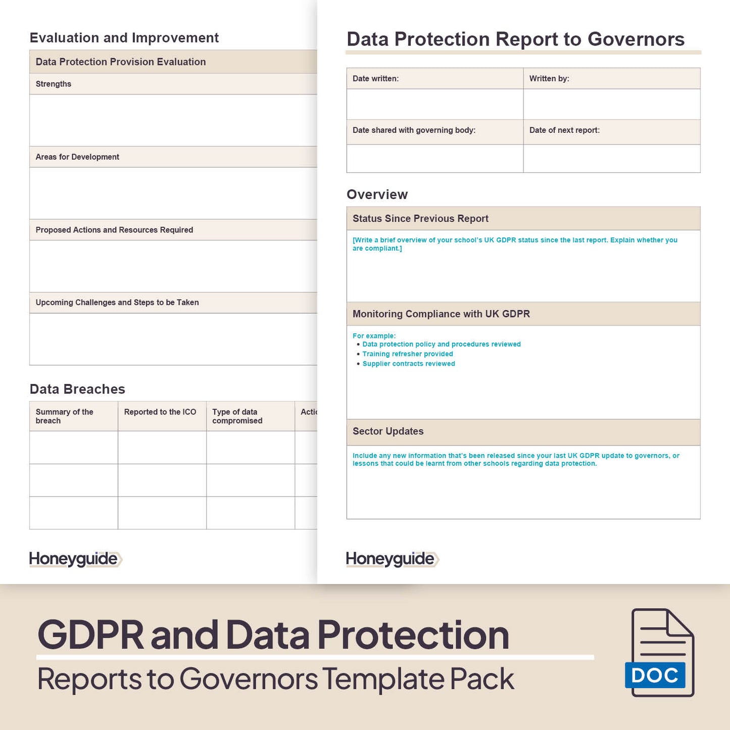 Reports to Governors Template Bundle