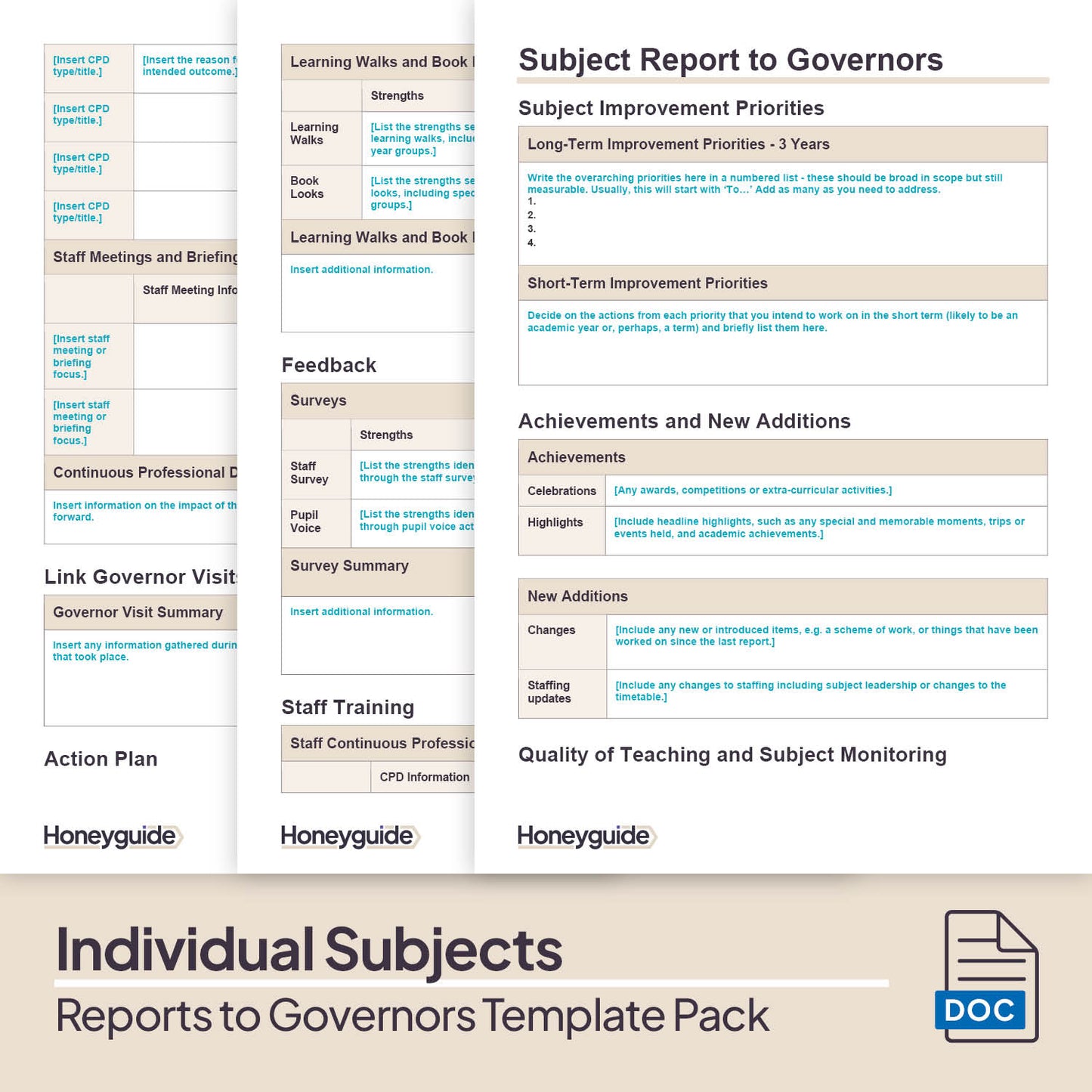 Reports to Governors Template Bundle